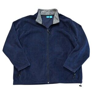 VTG Pro Spirit Men's XXL Fleece Full Zip Pull Over Sweatshirt Blue Winter Active